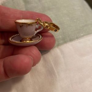 Teacup and saucer JC charm